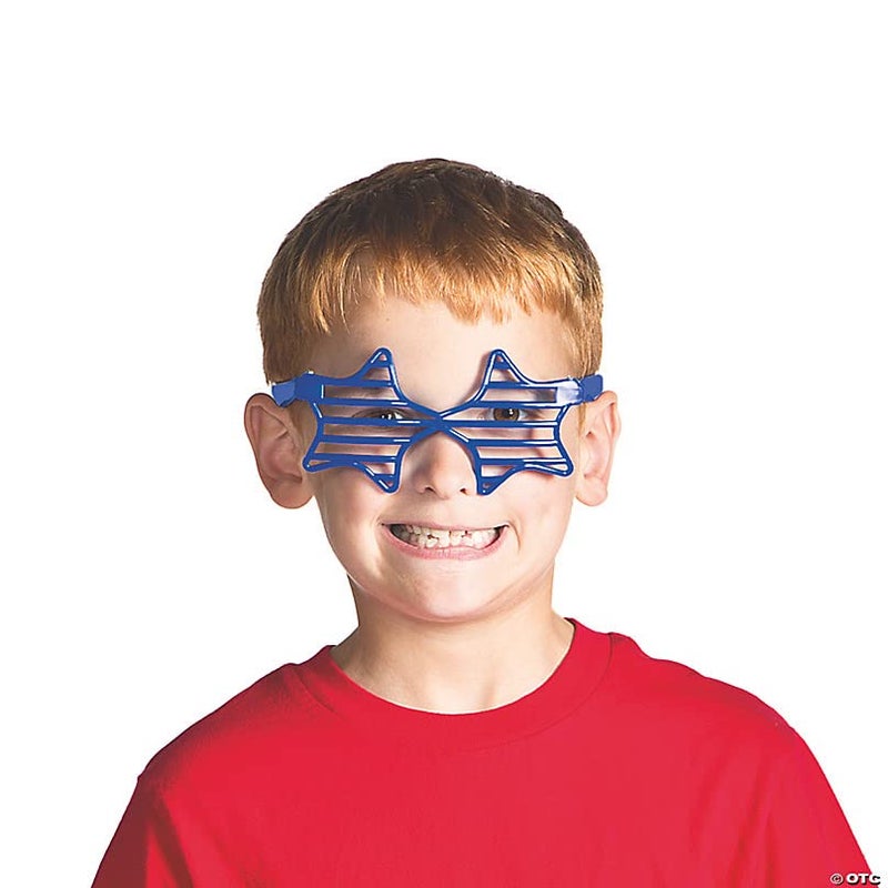 Wanna Party Star Neon Shutter Shades Shutter Glasses Shades Sunglasses | Slotted Sunglasses Eyewear | Favors Props Accessories for Kids & Adults-6 PCS - Image 5