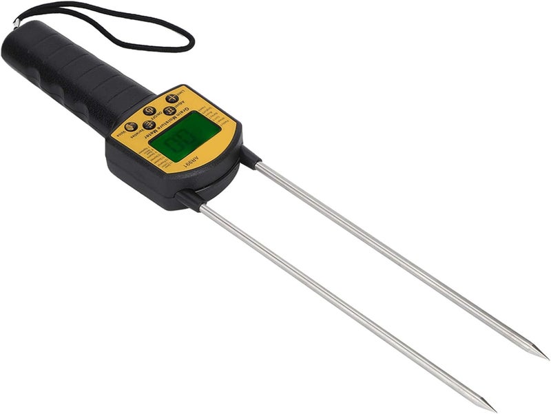 klarako Water Content Analyzer, Corn Probe Humidity Tester Rice Water Tester Grain Moisture Meter, for Corn Wheat Crops - Image 2