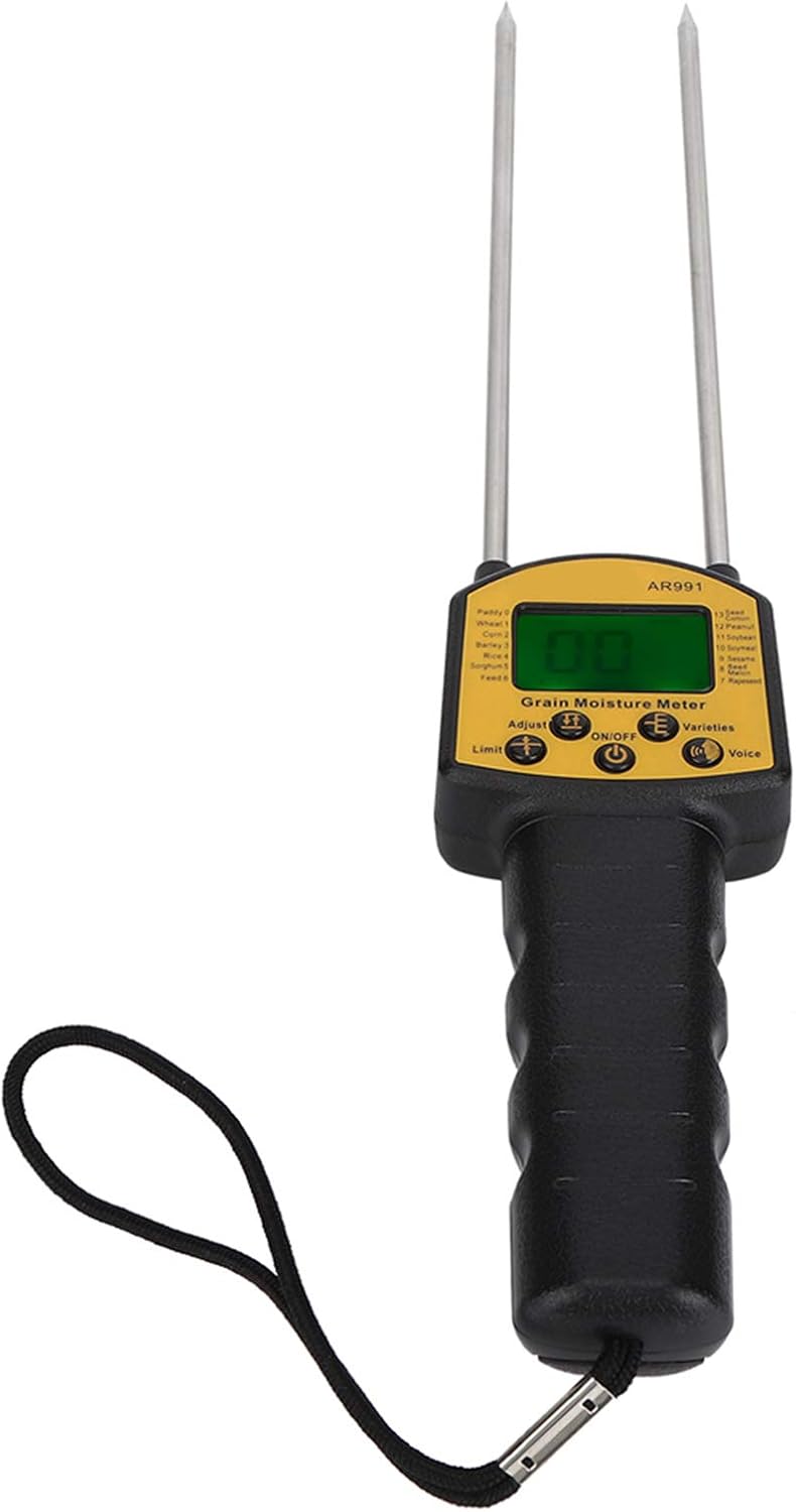 klarako Water Content Analyzer, Corn Probe Humidity Tester Rice Water Tester Grain Moisture Meter, for Corn Wheat Crops - Image 4