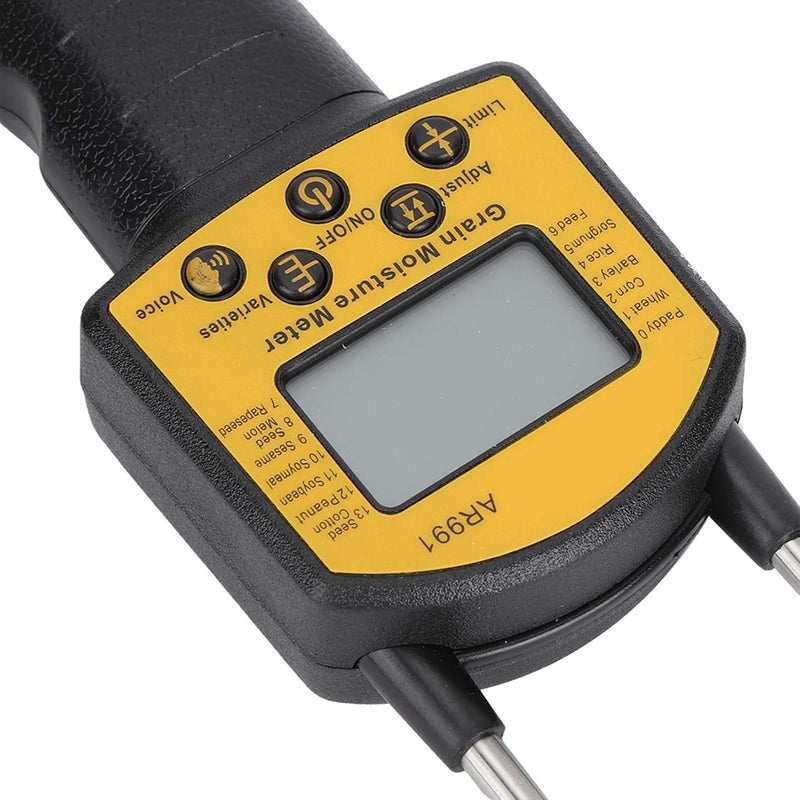 klarako Water Content Analyzer, Corn Probe Humidity Tester Rice Water Tester Grain Moisture Meter, for Corn Wheat Crops - Image 3