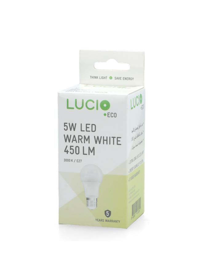Lucio 5W 3000K 450-Lumens E27 LED Bulb Warm White - Image 4