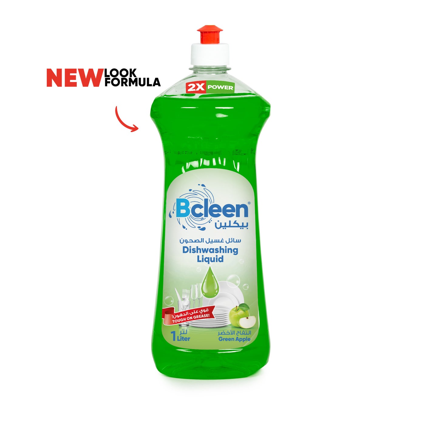 Bcleen Dishwashing Liquid Green Apple 1L [1Pc]