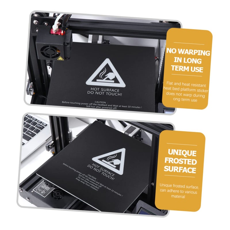 ورقة ملصق منصة السرير المقاومة للحرارة للطابعات ثلاثية الأبعاد سهلة التركيب - Image 3