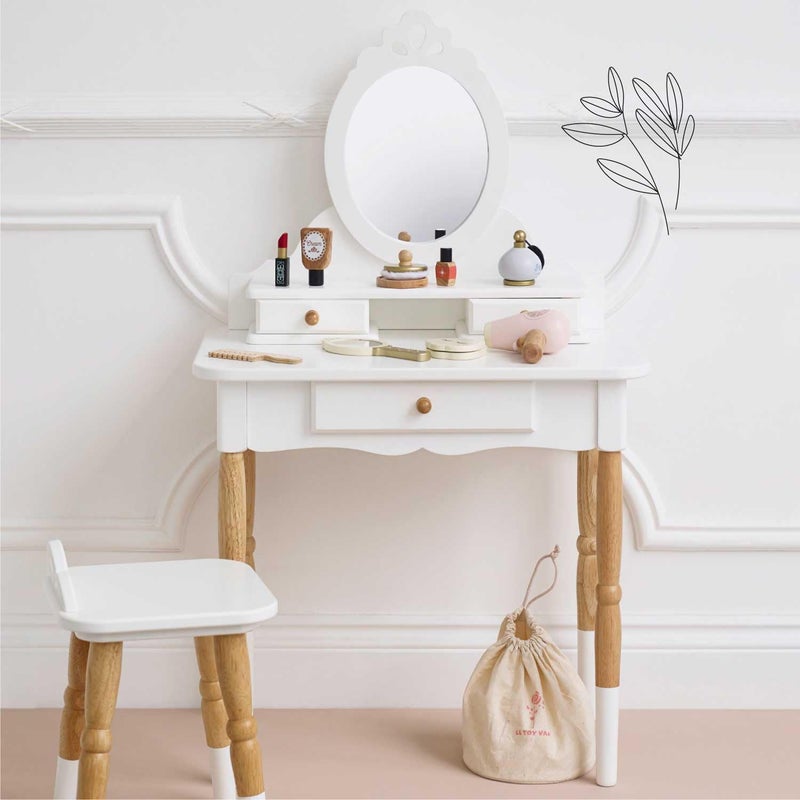 Le Toy Van - Wooden Cosmetic Set With Bag Role Play Toy | Star Beauty Bag Pretend Play Set - Suitable For 3 Years + - Image 4