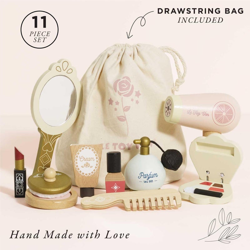 Le Toy Van - Wooden Cosmetic Set With Bag Role Play Toy | Star Beauty Bag Pretend Play Set - Suitable For 3 Years + - Image 2