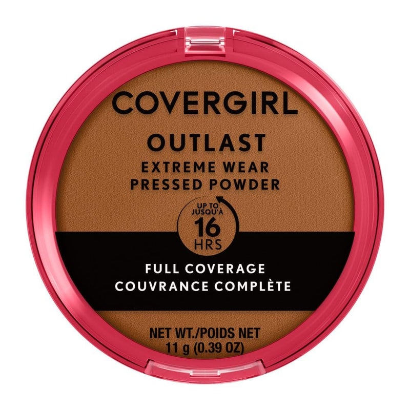COVERGIRL Outlast Extreme Wear Pressed Powder, 875 Soft Sable, 0.38 oz - Image 1