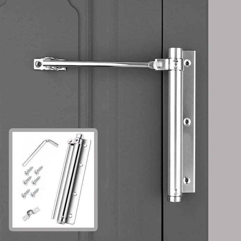Nexllent Spring Door Closer Gate Doors Stainless Steel Spring Door Closer SelfClosing with Allen Key and Screws for Adjustable Automatic Door Closing - Image 2
