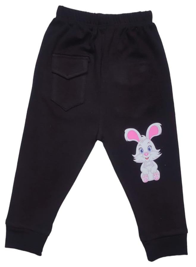 RCW Kids Baby Pants Cotton Pajama with Back Pocket Animal Print Soft Lower Payjama Leggings Regular Fit Bottom Ribs Comfortable Sleepwear Lounge Pant for Boys & Girls (Set of 5) (1-2 Year) Multicolor - Image 5