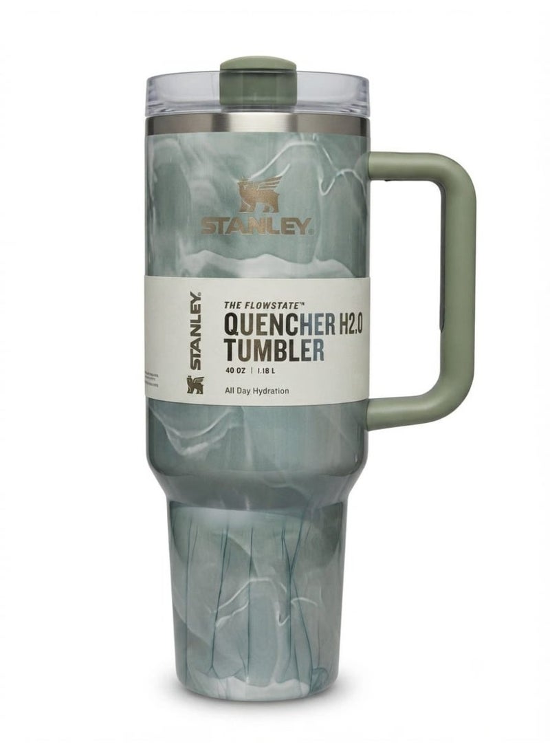 Stanley Quencher H2.0 FlowState Stainless Steel Vacuum Insulated Tumbler with Lid and Straw for Water, Iced Tea or Coffee, Smoothie and More, 40 oz - Image 1