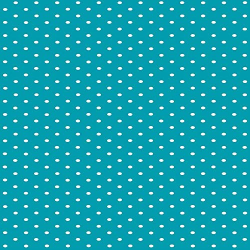 d-c-fix 346-0628 Decorative Self-Adhesive Film, Polka Dot Blue/Petersen Blue, 17" x 78" Roll - Image 1