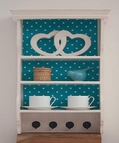 d-c-fix 346-0628 Decorative Self-Adhesive Film, Polka Dot Blue/Petersen Blue, 17" x 78" Roll - Image 5