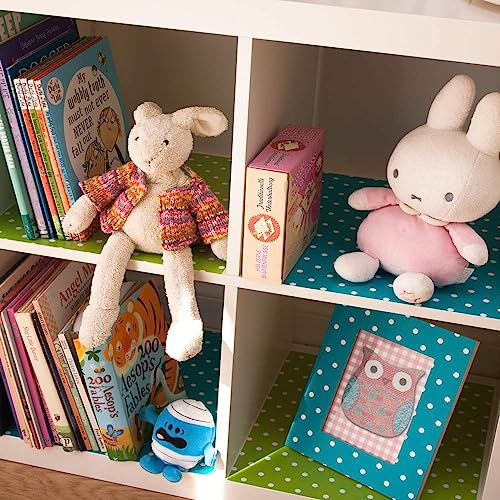 d-c-fix 346-0628 Decorative Self-Adhesive Film, Polka Dot Blue/Petersen Blue, 17" x 78" Roll - Image 4