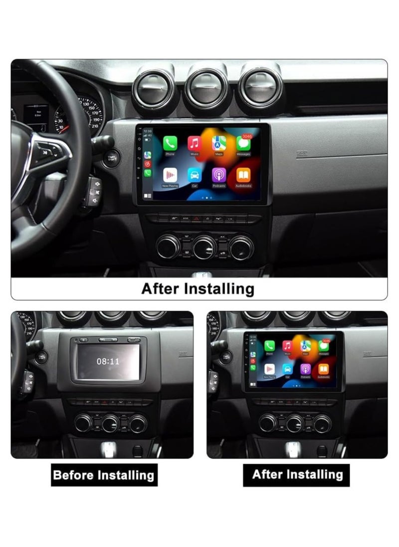 SHEZA STAR - Android Car Stereo for Renault Duster HM2 II 2020-2023 Arkana1 I 2019-2023 4GB RAM 32GB ROM Support Carplay, Mirror Link Wi-Fi BT, Radio GPS Navigation, 10 Inch IPS Touch Screen with AHD Camera Included - Image 1