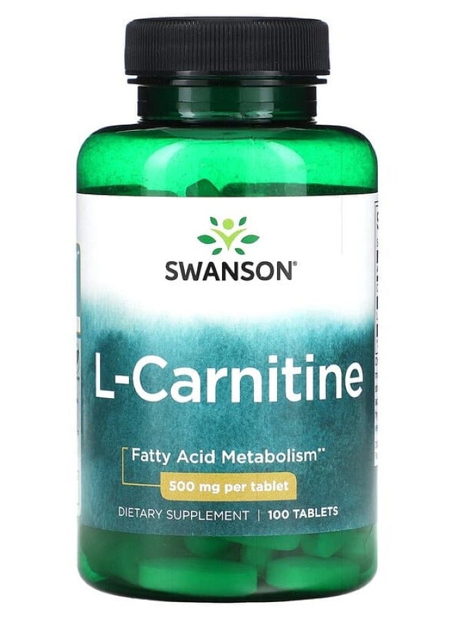 SWANSON L-Carnitine 500 mg 100 Tabs