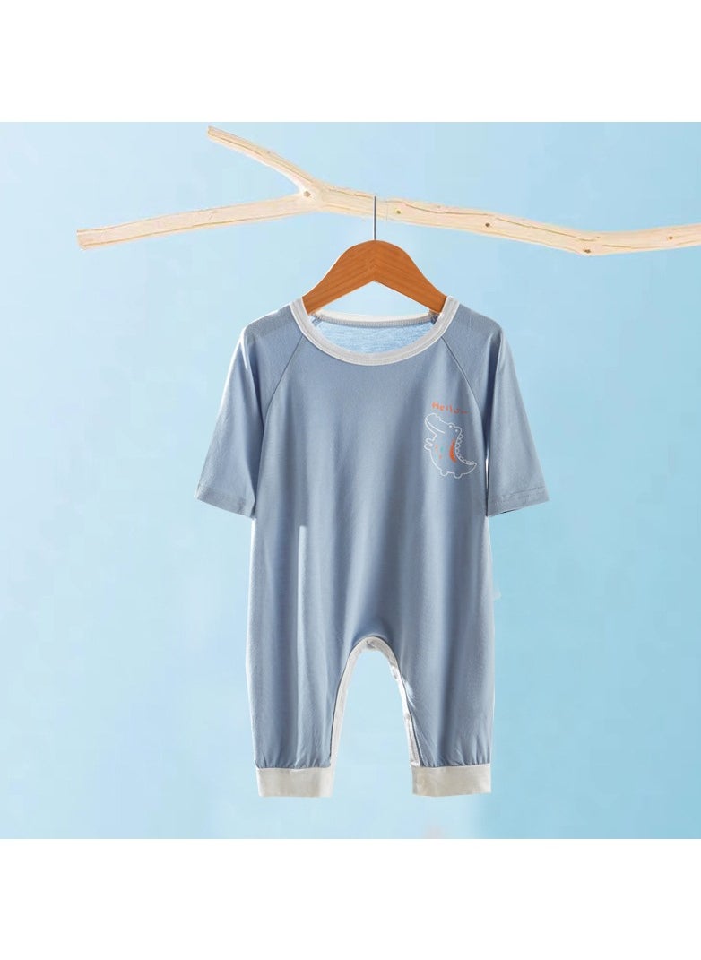Loquat - Baby's Thin Silky And Cool Summer Jumpsuit - Image 1