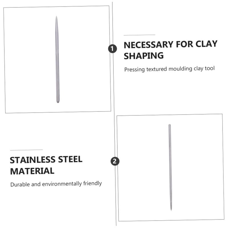 3pcs Stainless Steel Polymer Clay Sculpting Tools For Pottery Art Modeling Beginners Professionals - Image 3