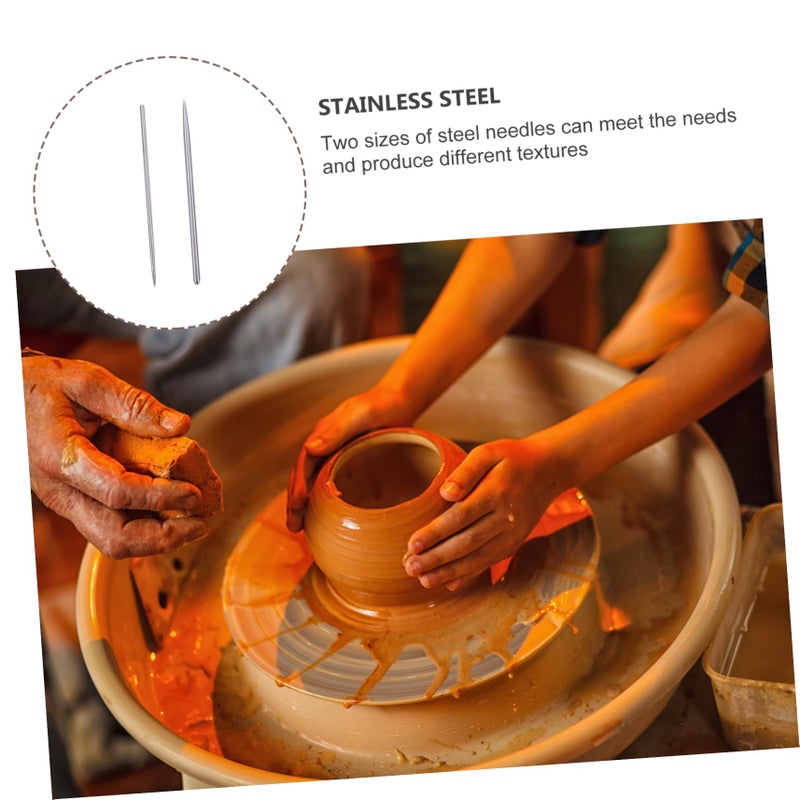 3pcs Stainless Steel Polymer Clay Sculpting Tools For Pottery Art Modeling Beginners Professionals - Image 5