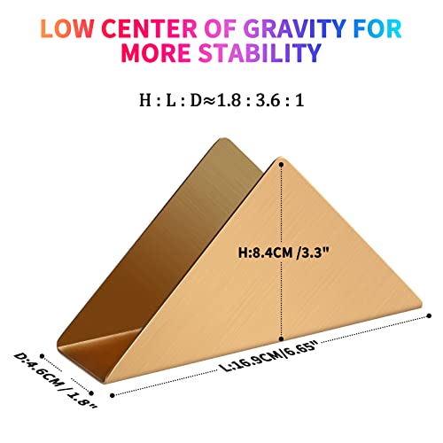 Lidwot Golden Stainless Steel304# Napkin Holder for Table,Metal Standing Tissue Dispenser Organizer for Kitchen Dining Table,Cocktail Picnic Bar Napkins Holder,Upright Metal Napkin Dispenser.1 Piece - Image 5