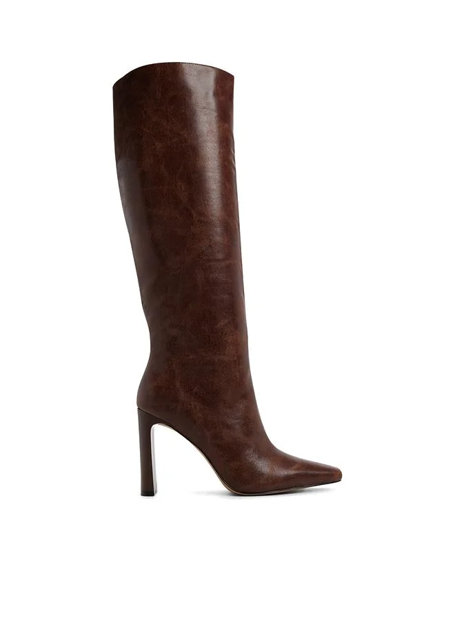 Elyne Ladies Brown Knee-High Boots