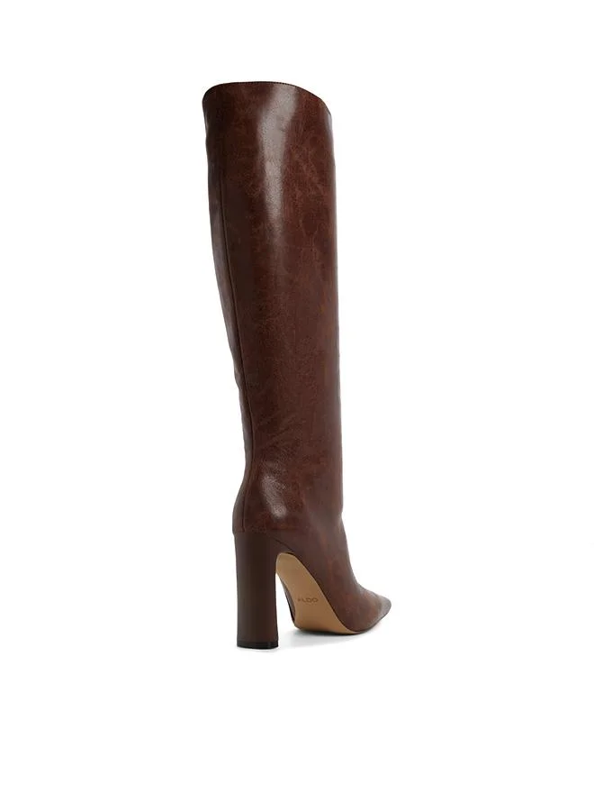 Aldo  Elyne Ladies Brown Knee-High Boots for Women | Best Price UAE