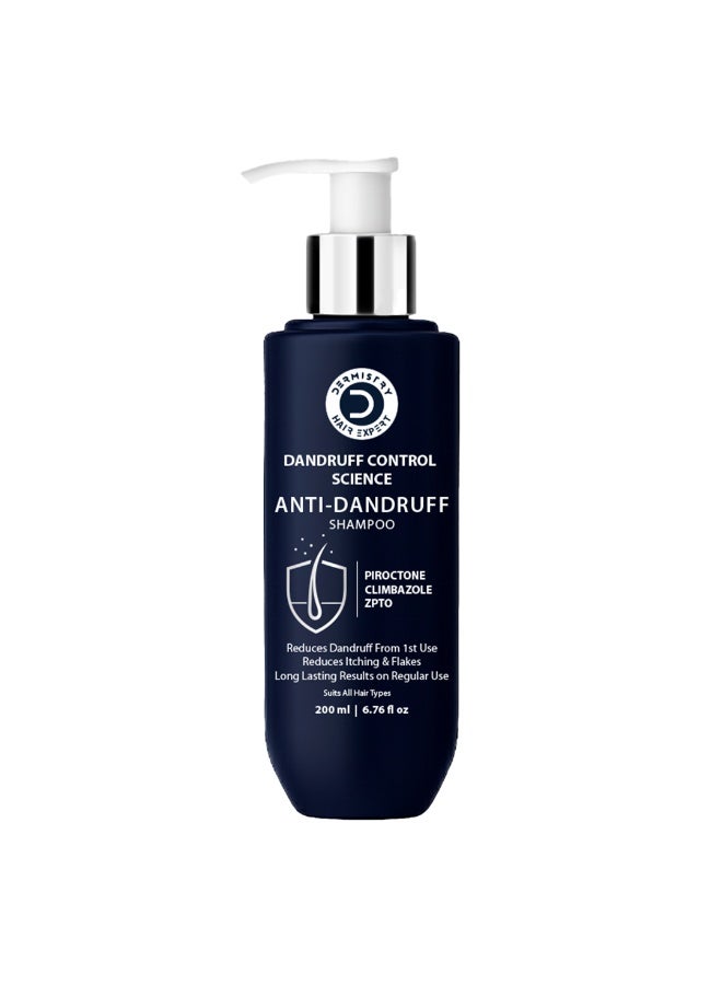 Dermistry Anti-Dandruff Shampoo 200ml for Men and Women - Image 1