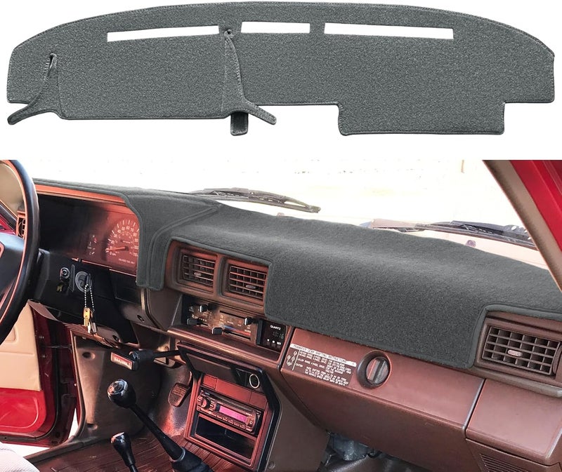 Fcovergurus Dash Cover Mat Custom Fit for 1984-1988 Toyota 4Runner Pickup Truck, Dashboard Cover Pad Carpet Protector F95 (Gray) - Image 1