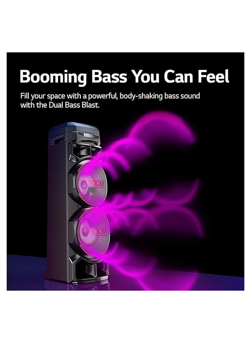 LG XBOOM Audio System With Bass Blast RNC9 Black - Image 5