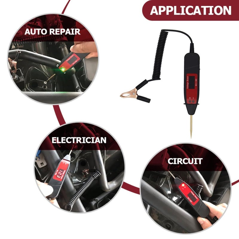Digital Car Circuit Tester With LCD Display For Automotive Voltage Detection - Image 5