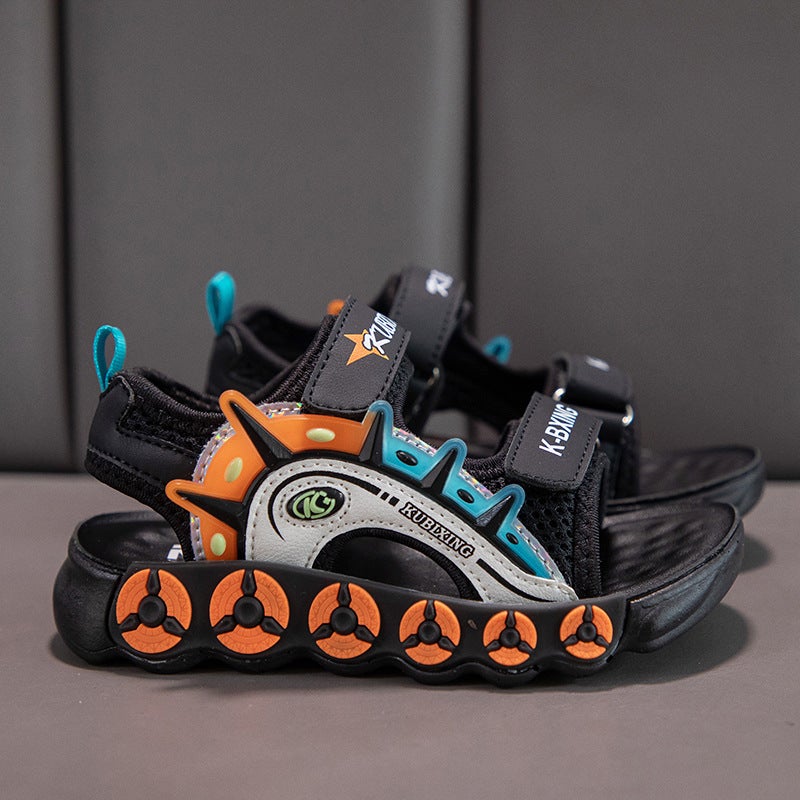 On-Line Boys Sandals Summer Boys Sports Beach Shoes All-Match Soft Sole Middle And Large Children'S Shoes - Image 5