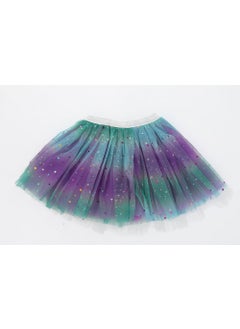 Generic New Tulle Princess Dress Kids Tutu Star Rainbow Skirt Rose Red  - Image 5