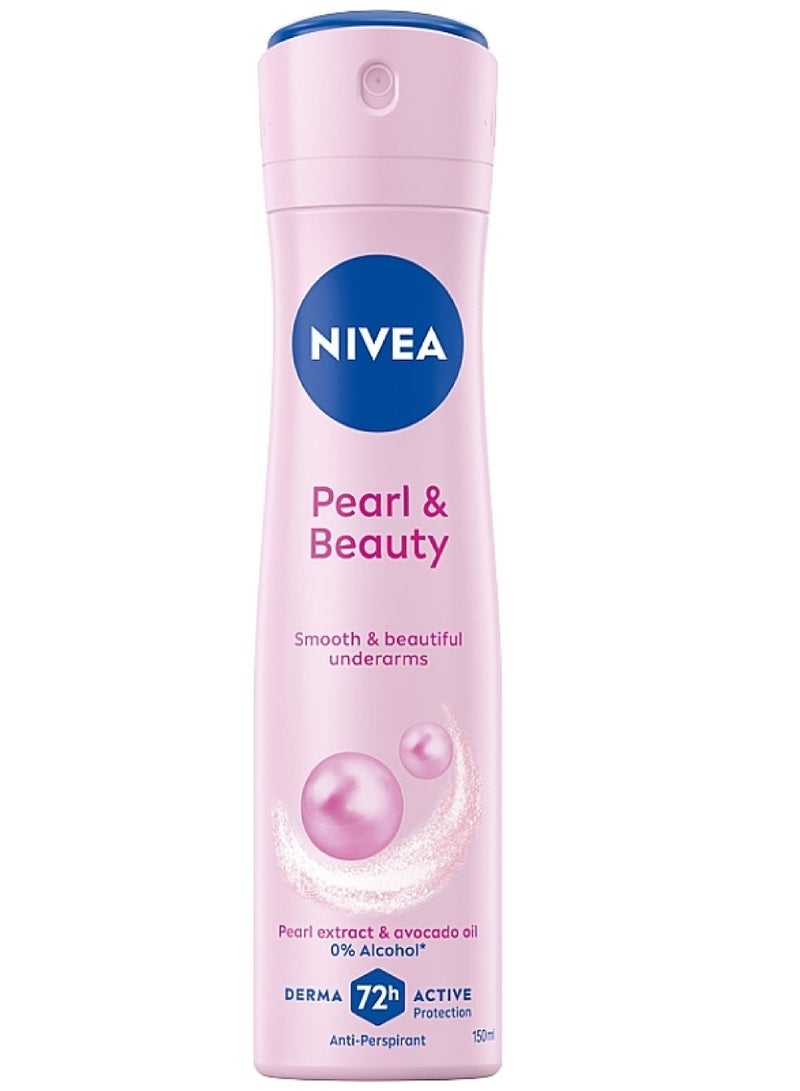 NIVEA PEARL BEAUTY SMOOTH&BEAUTIFUL PEARL EXTRACT DEO SPRAY 150ML