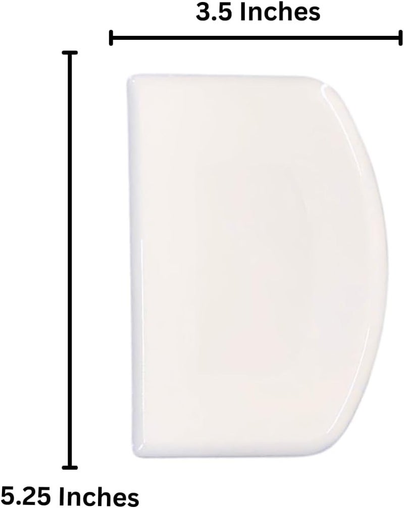 Royalty Essentials Sourdough Plastic Bench Dough Scraper Bowl Flexible Food-safe Cutter Flexible Multipurpose Good Grip Curved and Flat Edge Dough Food Scrapers for Kitchen Bread Dough Cake Fondant Icing 2 Pack - Image 2
