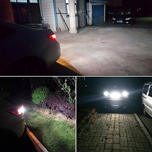 PHINLION 7440 7443 LED White Bulbs Super Bright 3014 72-SMD T20 7444 W21W LED Bulb for Back Up Reverse/Turn Signal/Brake Stop Tail Lights, 6000K Xenon White - Image 4