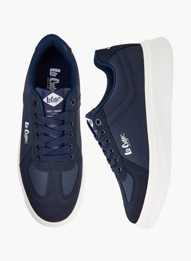 Men's Panelled Lace-Up Sneakers