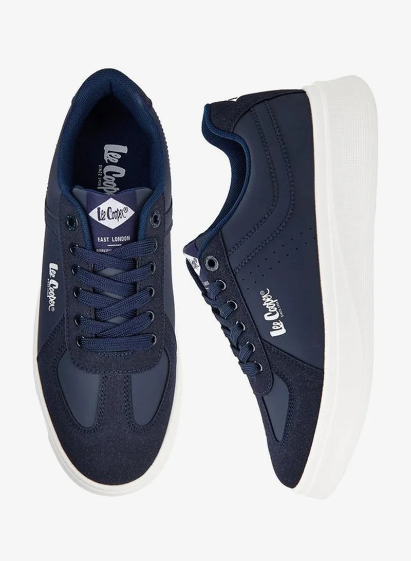Lee Cooper Men's Panelled Lace-Up Sneakers