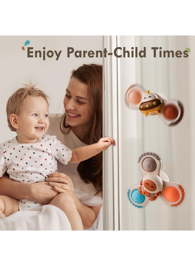 ALASOU ALASOU 3PCS Pop Suction Cup Rotating Toys for 1 Year Old Boy Girl|Novelty Rotating Tops Toddler Toys Age 1-2|Sensory Baby Bath Toy for Toddlers 1-3|12 18 Months Boy Birthday Gift for Infant - Image 5