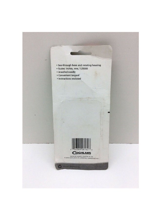 كوغلانز البوصلة سهلة الحمل المملوءة بالسائل بحجم صغير يسهل حملها باللونين الأسود والشفاف وبأبعاد تقريبية 85 × 60 ملم  8162 - Image 3