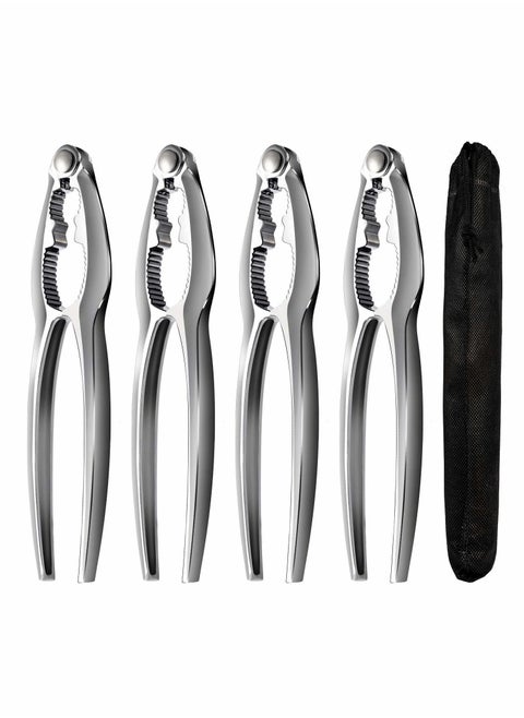 Shellfish Crab Claw Cracker Seafood Lobster Crackers and Tools 4 Pack Nut Crackers for Crab Legs