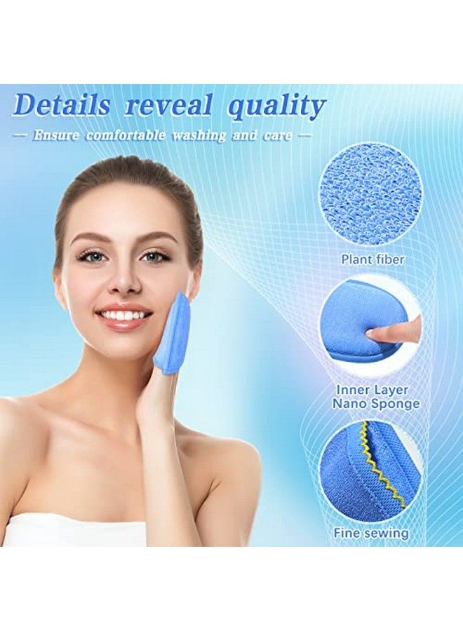 Frienda 4 Pcs Facial Scrub Exfoliator Mitts Deep Exfoliating Gloves Face Scrub And Body Scrub Mitt Face Cleaning Mitten Skin Cleanser Dead Or Dry Skin Remover Exfoliator Face Scrub Tool 4 Colors  - Image 5