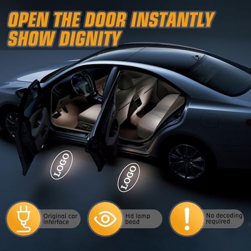 JCRNBU 2PCS Car Door Lights Logo for Maxima 2004-2021, Puddle Lights LED Welcome Lights Accessories, Door Courtesy Light LED Ghost Shadow Lights - Image 5