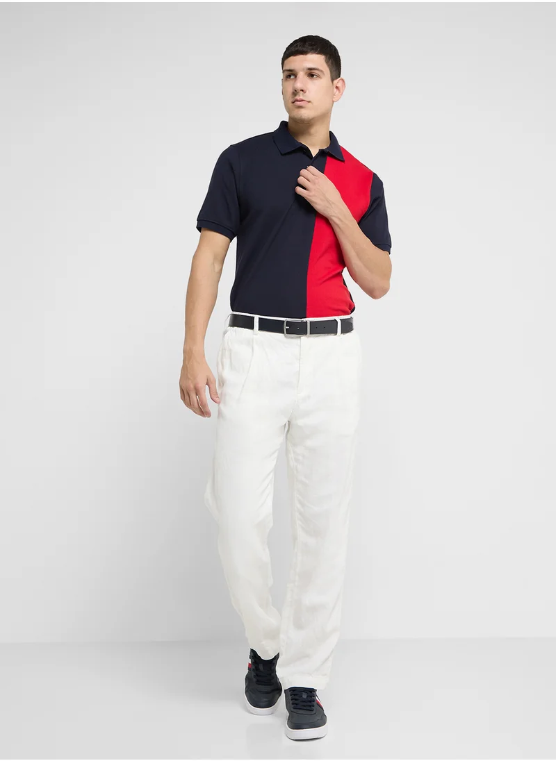 Robert Wood Essential  Colorblock Polo Shirts