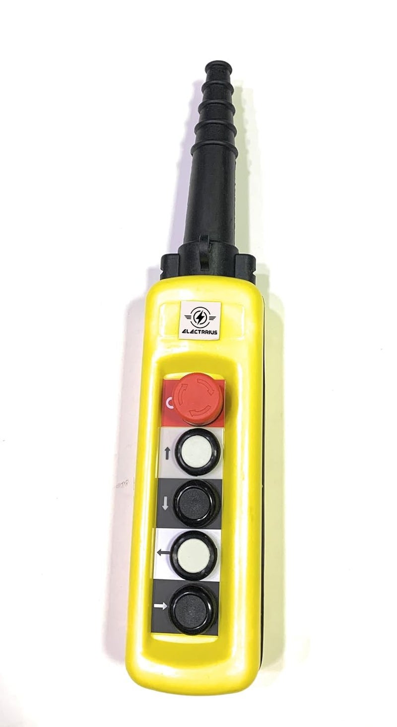 ELECTRRIUS قلادة إلكترية بأربعة أزرار مع زر إيقاف الطوارئ تتضمن ستة أزرار ضغط للتحكم المتنوع - Image 3