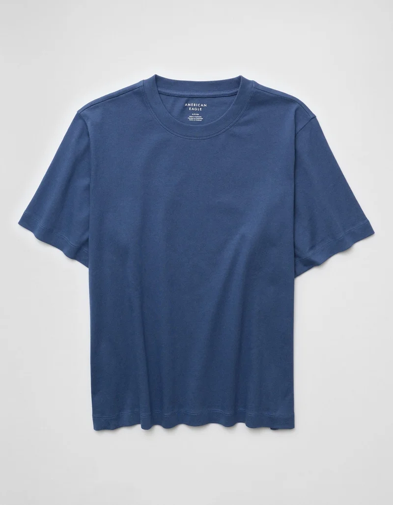 American Eagle  AE Relaxed Fit Everyday Luxe T-Shirt for Women | Best Price UAE