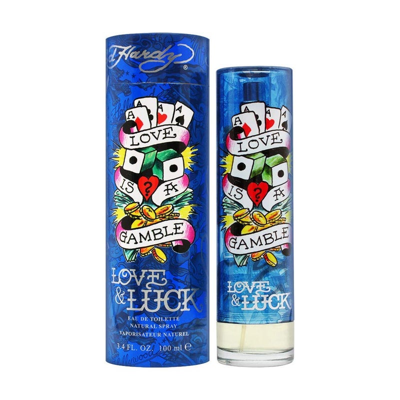 Ed Hardy Christian Audigier Ed Hardy Love & Luck for Men 3.4 oz 100 ml EDT Spray, ED-912176 - Image 1