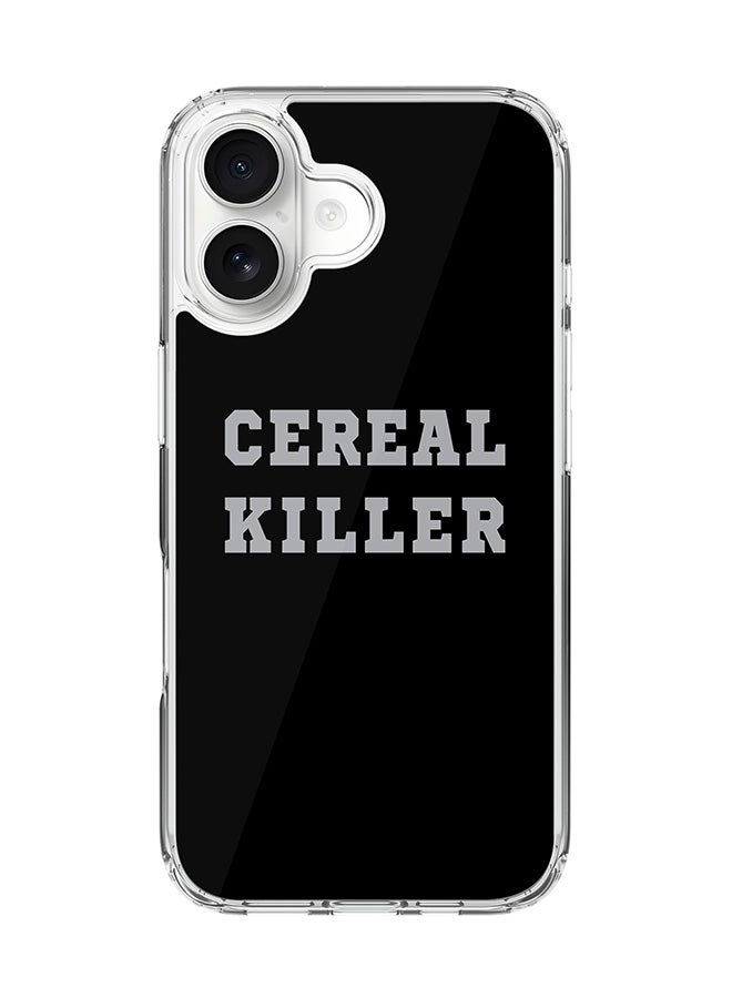 Stylizedd Classic Clear MagSafe Case for iPhone 17 , Hybrid Soft Case Flexible Edges Anti Drop TPU PC Gel Thin Transparent Cover [ Designed for iPhone 17 ] - Cereal Killer
