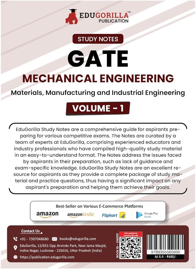GATE Mechanical Engineering Materials, Manufacturing and Industrial Engineering (Vol 1) Topic-wise Notes | A Complete Preparation Study Notes with Solved MCQs  - Image 5