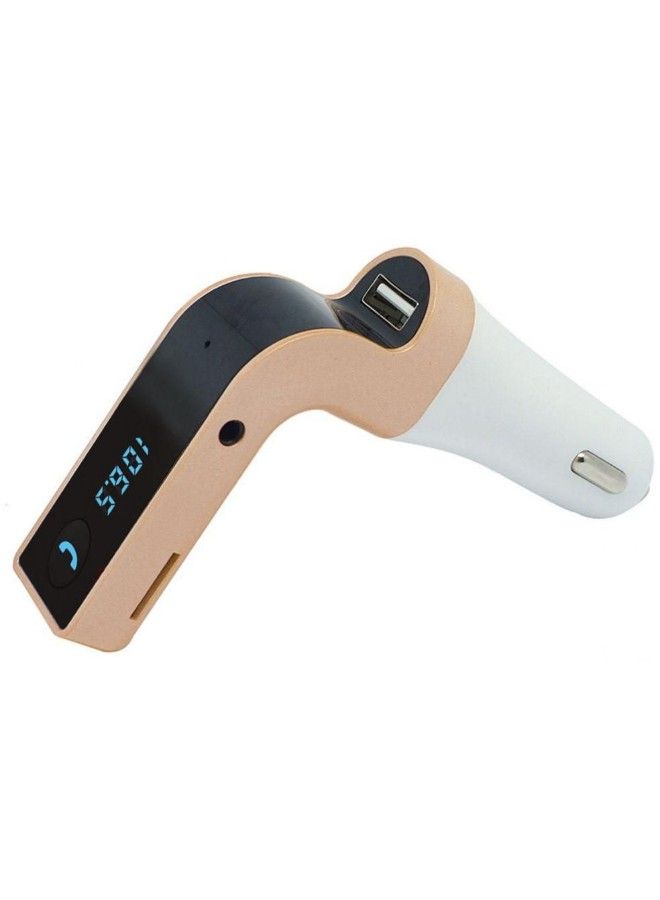 NIBEMINENT Wireless Bluetooth Autos G7 Hand Free USB Charger Gold/Black/White - Image 1