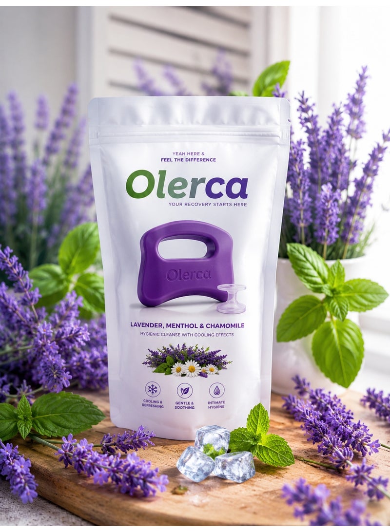 Olerca Lavender Massage Recovery Soap Bar – Relaxing Cooling Body Soap for Shower Massage, Skin Care, Muscle Relaxation & Daily Body Recovery