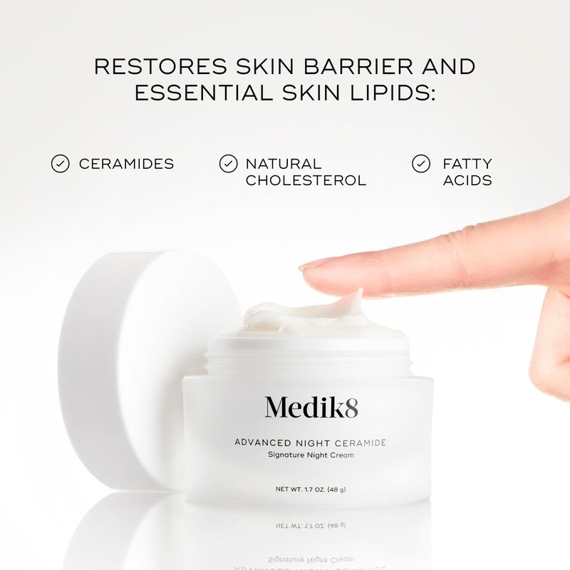 Medik8 Advanced Night Ceramide - Signature Anti Aging Night Cream for Face - Face Moisturizer with Skin Tightening Ceramides and Antioxidants - 1.7 oz - Image 4