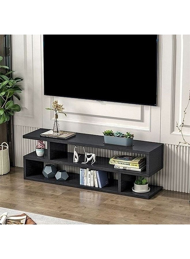 إن كي أكس حامل تلفاز بتصميم شبكي بسيط – حل تخزين أنيق للمنازل العصرية - Image 1